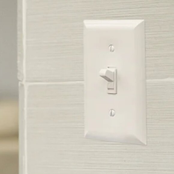 16 Hyper Tough Wallplates, Single Switch, White, 5in, 53142-T1 - NEW in package - Picture 4 of 16